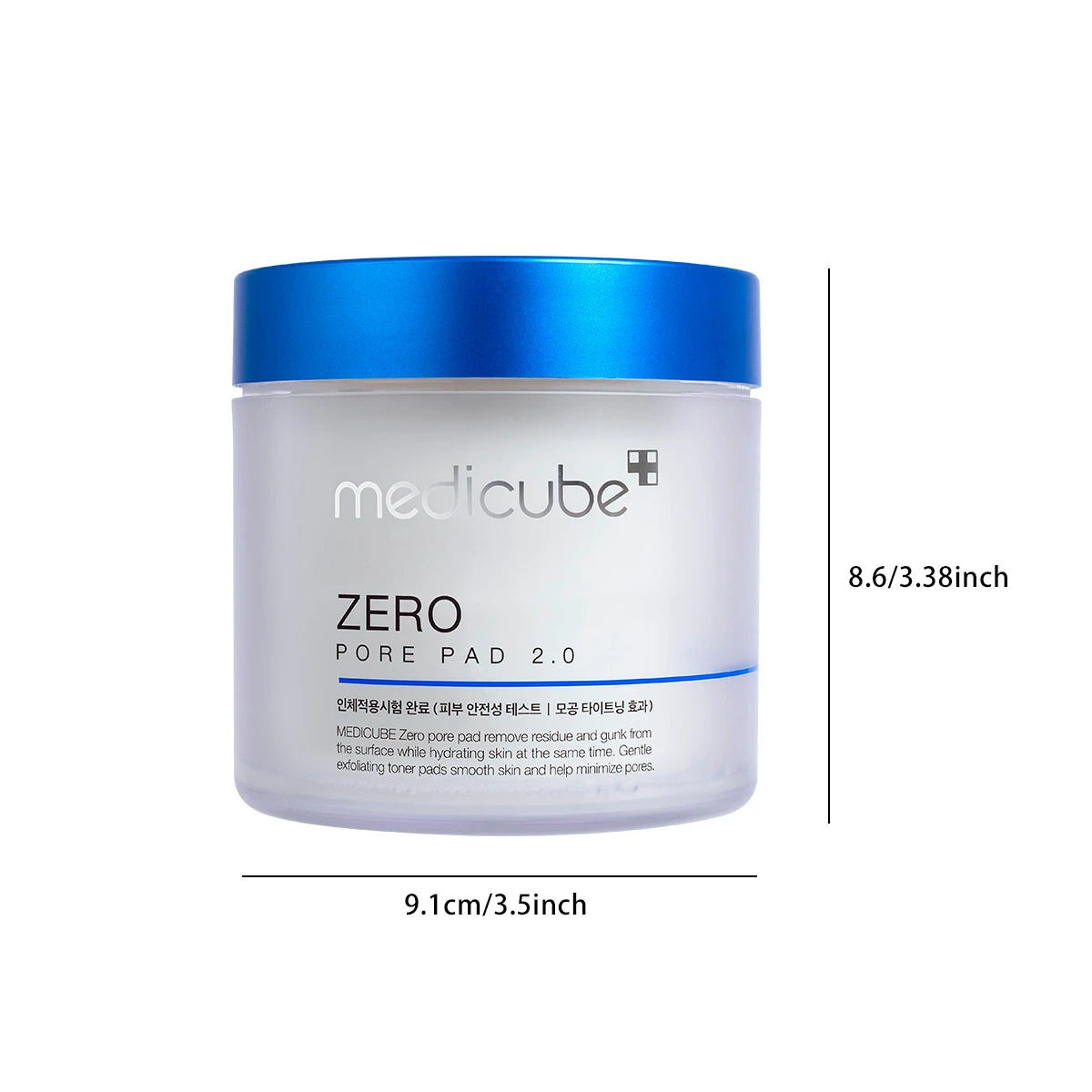 Medicube ZERO PORE PAD 2.0,Pre-Soaked Dual-Texture Cotton Pads,Hydrating&Soothing Formula,Daily Skin Care,K-Beauty,Korean Makeup