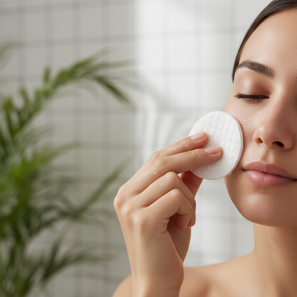 Medicube ZERO PORE PAD in Use